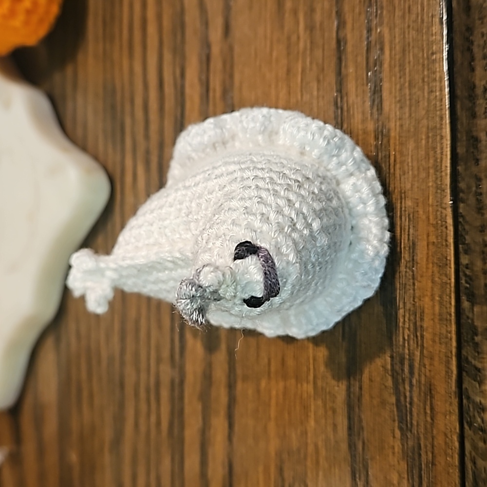 Tiny Ghost Chicken Crochet